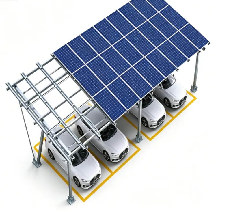 Alüminium W Tipi Günəş Carport Dayanağı