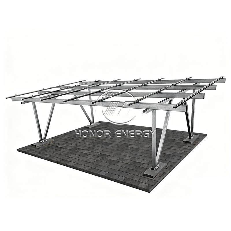 Polad iv tipli günəş carport montajı